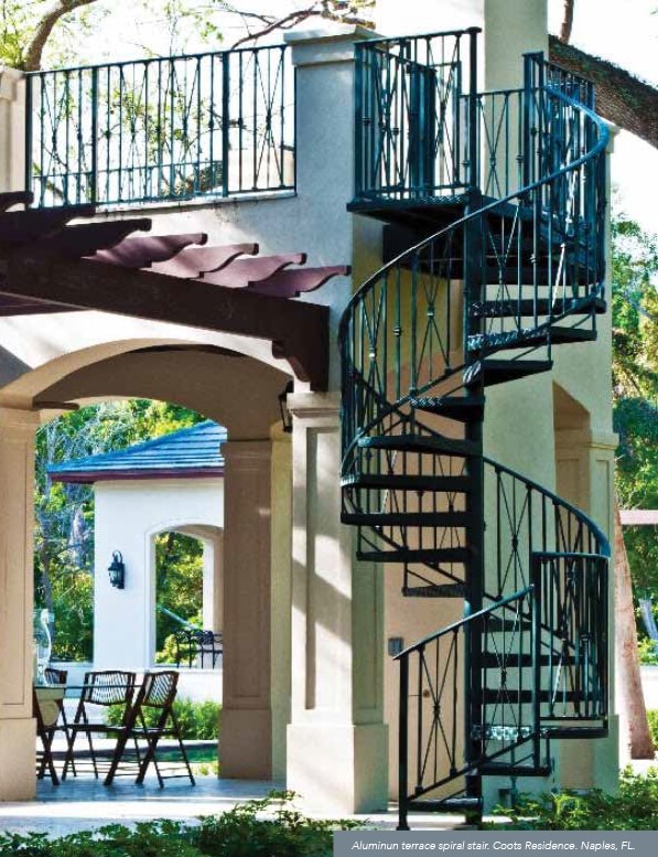 Aluminum Spiral Stair, Naples FL