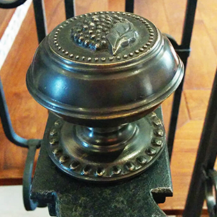 Iron Textured Finial