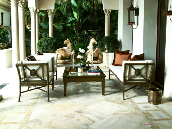 Bronze Sofas & Coffee Table