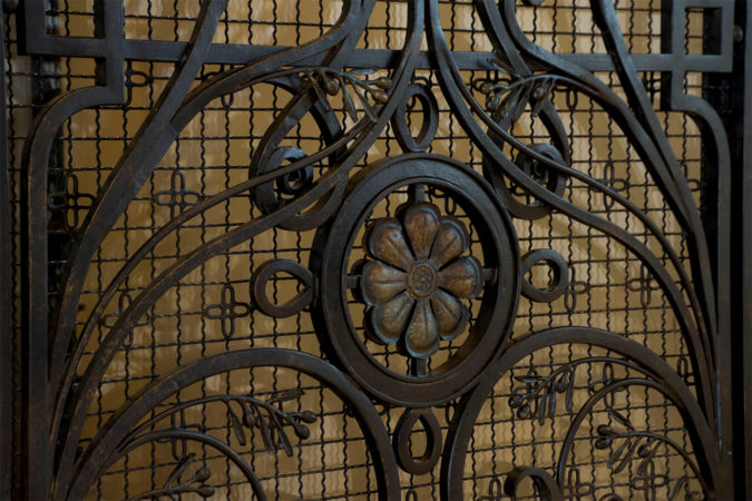 Metal Ornamented Elevator Detail
