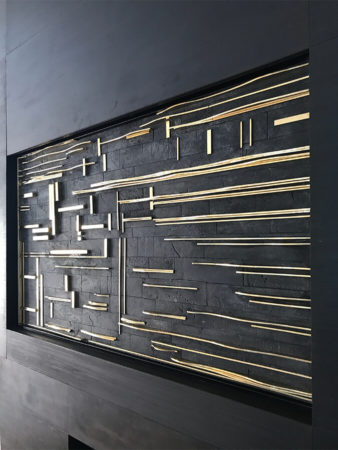 Fireplace Mantel Metal Art Piece