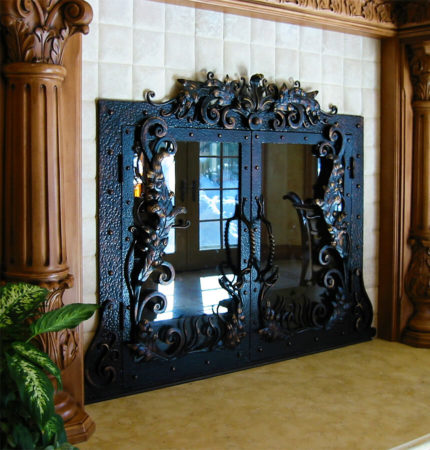 Metal Fireplace