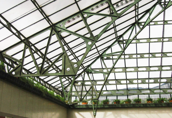 Metal and Glass Roof