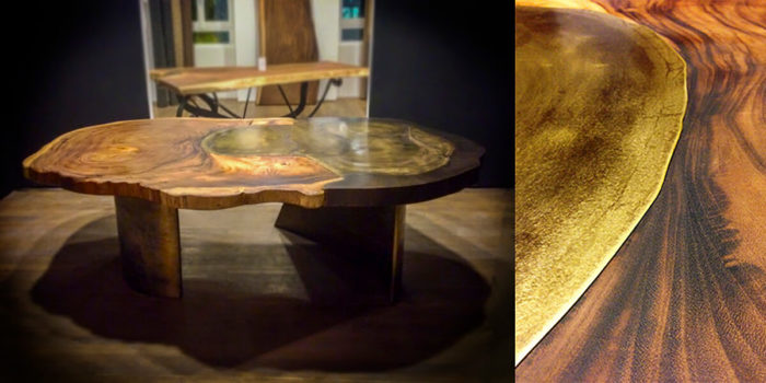 Metal & Wood Casted Table
