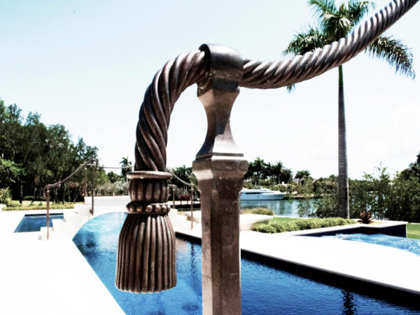 Bronze Sculpted Handrail