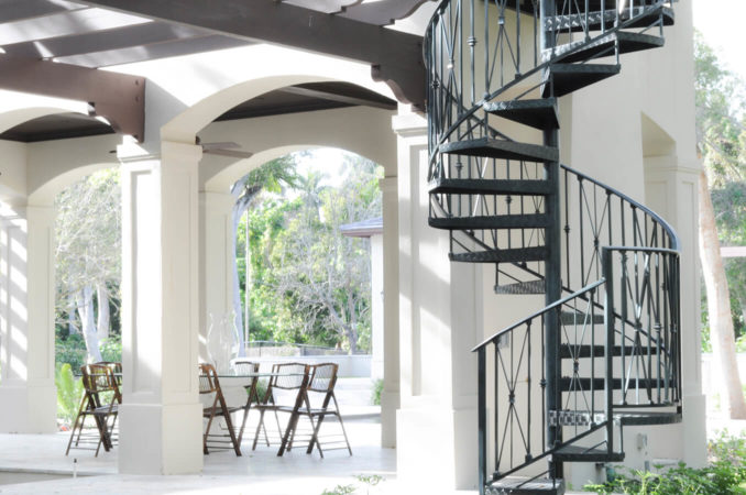 Metal Exterior Spiral Stair