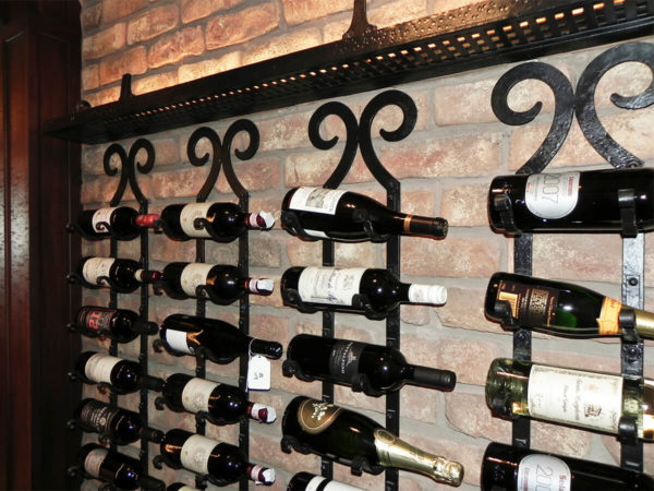 Metal Wine Rack Detail